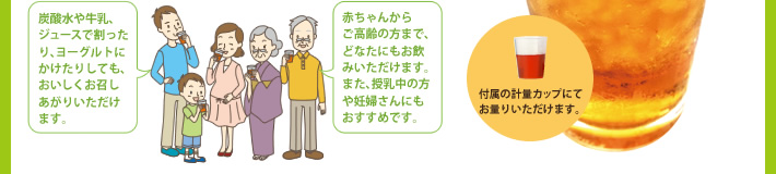 胃腸やお通じに不安がある方、疲労感のある方は、多めに飲まれることをおすすめします。